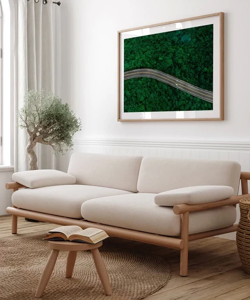 Çerçevesiz Poster Sonsuz Yeşillikler Arasında - Resim 3