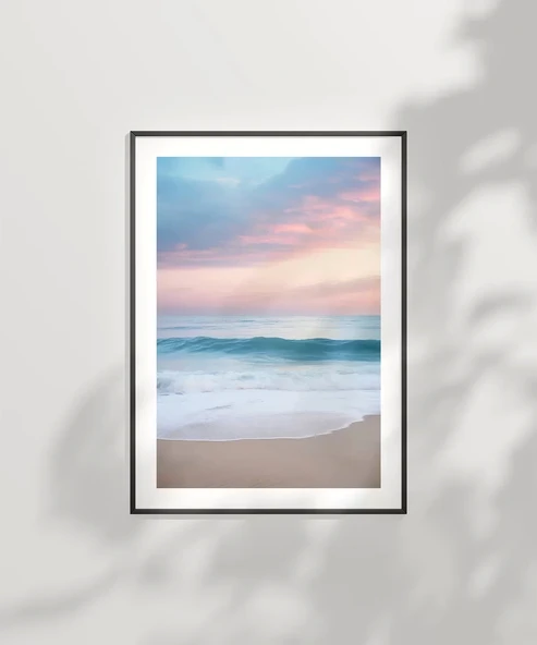 Çerçevesiz Poster Dingin Dalgalar - Resim 6