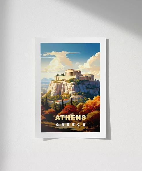 Çerçevesiz Poster Atina’nın İkonu ürün görseli