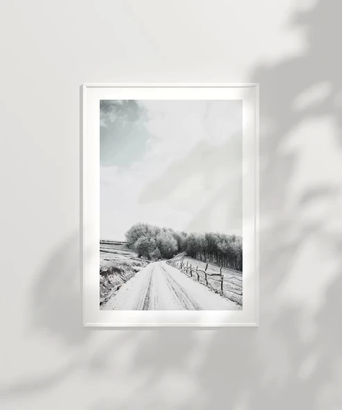Çerçevesiz Poster Karlar Altında - Resim 2