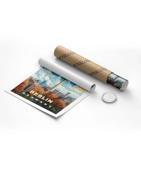 Çerçevesiz Poster Sonbaharda Berlin Gökyüzü - Resim 8