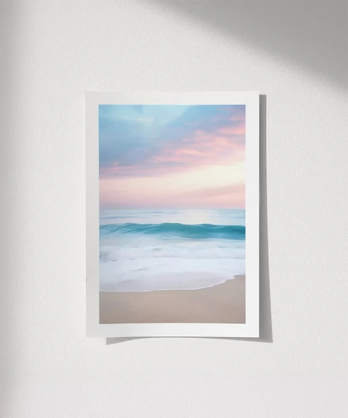 Çerçevesiz Poster Dingin Dalgalar ürün görseli