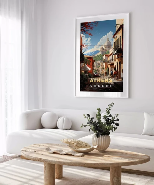 Çerçevesiz Poster Tarih ve Modern Yaşam - Resim 4