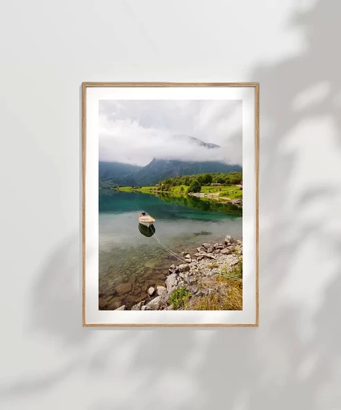 Çerçevesiz Poster Göl Kenarında Huzur - Resim 7