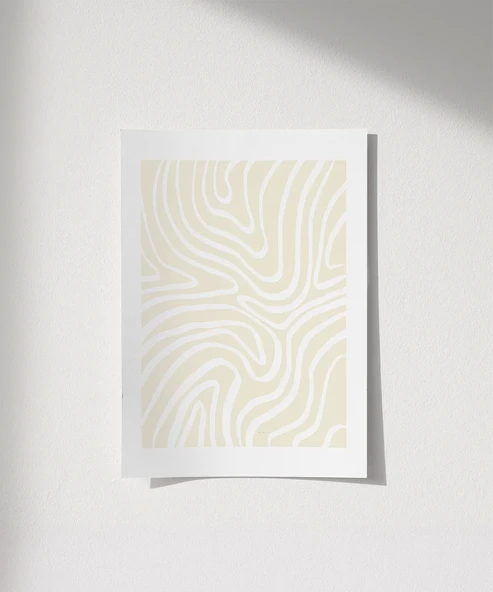 Çerçevesiz Poster Organik Formlar ürün görseli