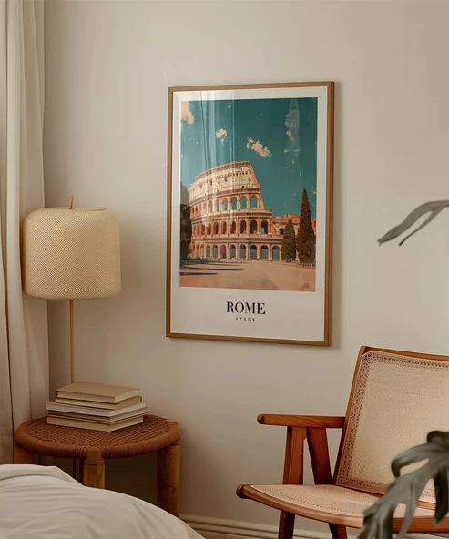 Çerçevesiz Poster Antik Roma Estetiği - Resim 3