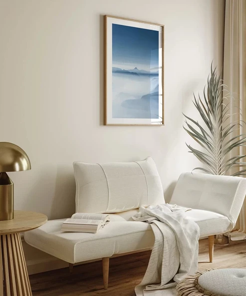 Çerçevesiz Poster Sislerin İçindeki Dağlar - Resim 3