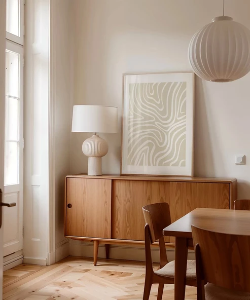 Çerçevesiz Poster Organik Formlar - Resim 4