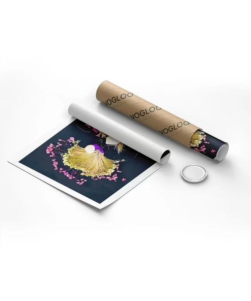 Çerçevesiz Poster Yaprak Yansımaları - Resim 8