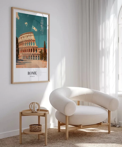 Çerçevesiz Poster Antik Roma Estetiği - Resim 5