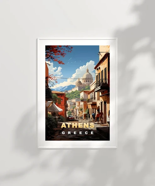 Çerçevesiz Poster Tarih ve Modern Yaşam - Resim 2