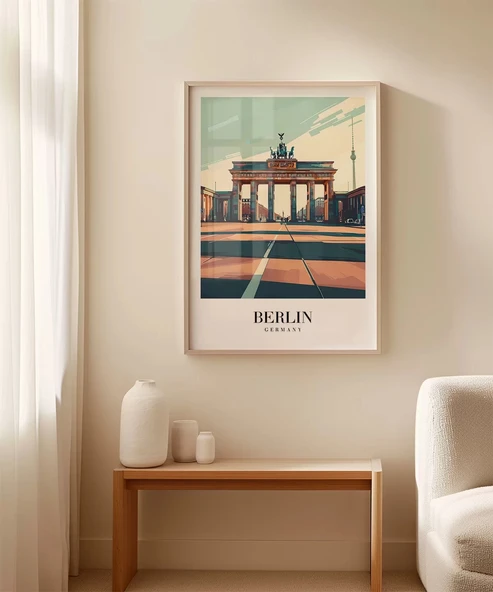 Çerçevesiz Poster Berlin Seyahat - Resim 3