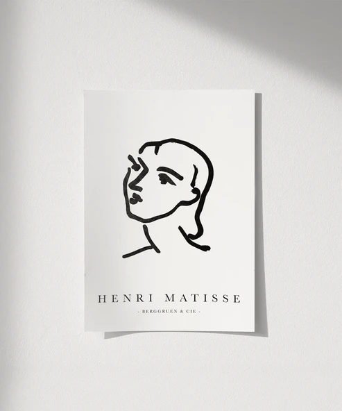 Çerçevesiz Poster Henri Matisse Soyut Portre ürün görseli