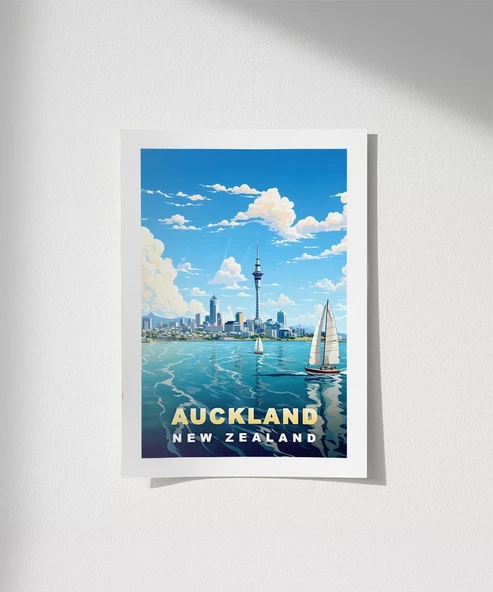 Çerçevesiz Poster Auckland Sanat Baskısı ürün görseli
