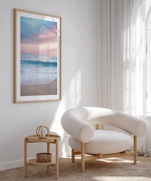 Çerçevesiz Poster Dingin Dalgalar - Resim 3