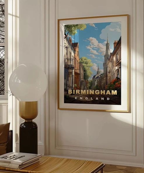 Çerçevesiz Poster Birmingham'ın Sakin Sokakları - Resim 5