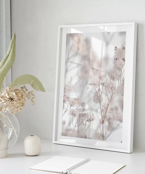 Çerçevesiz Poster Beyazın Sade Güzelliği - Resim 4