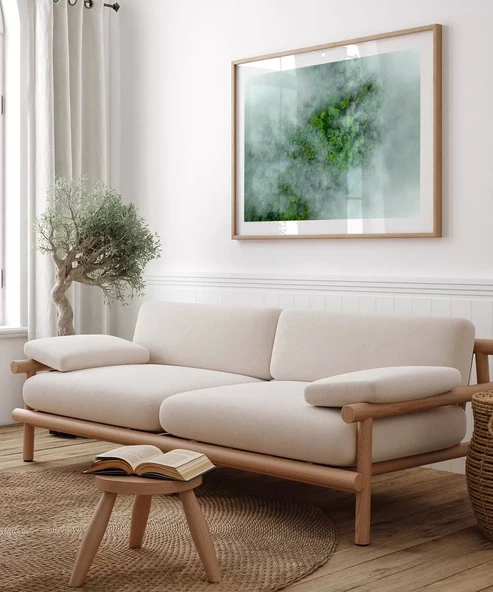 Çerçevesiz Poster Sisli Orman - Resim 4