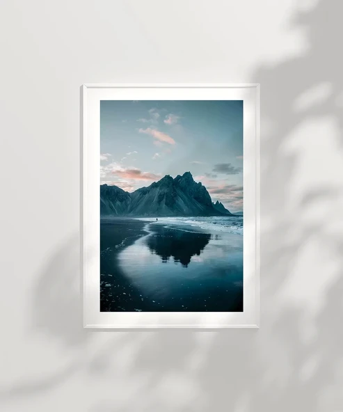 Çerçevesiz Poster Yansıyan Zirveler - Resim 2