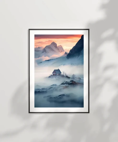 Çerçevesiz Poster Dağdaki Yuva - Resim 6