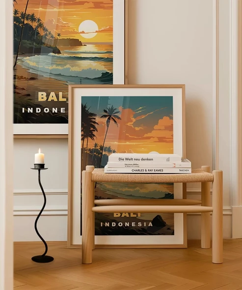 Çerçevesiz Poster Tropikal Zarafet - Resim 4