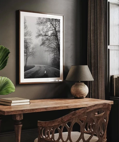 Çerçevesiz Poster Sisli Yolculuk - Resim 5