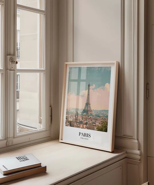 Çerçevesiz Poster Paris’in İkonu - Resim 3