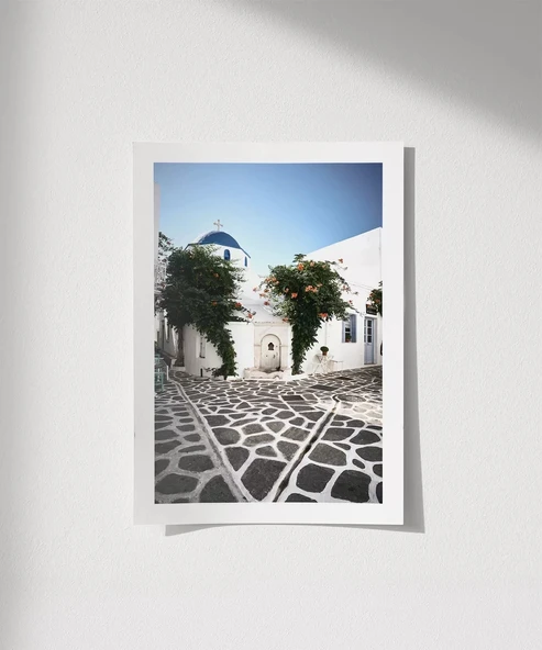 Çerçevesiz Poster Geleneksel Akdeniz Mimarisi ürün görseli