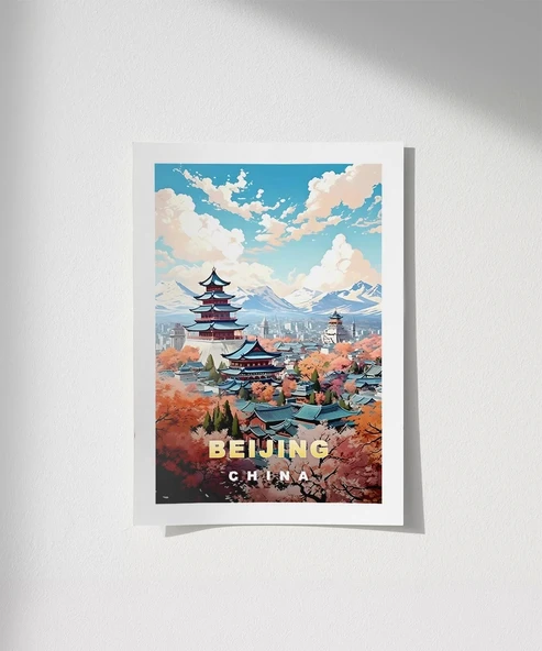 Çerçevesiz Poster Tarihi Beijing Tapınakları ürün görseli