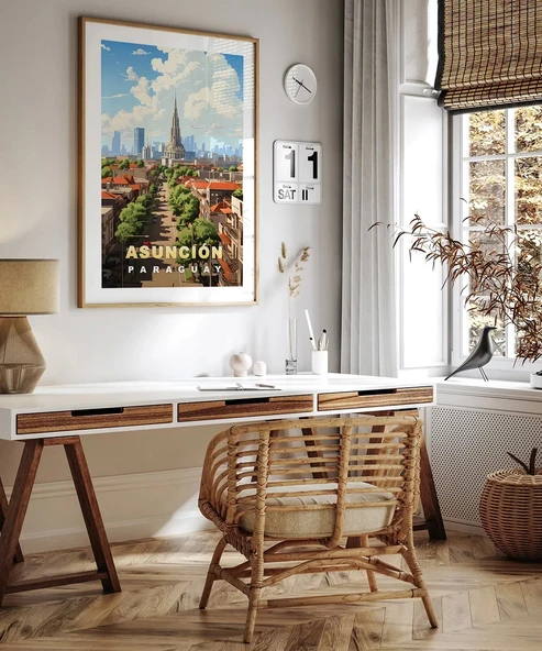 Çerçevesiz Poster Asunción’dan Görkemli Bir Manzara - Resim 5