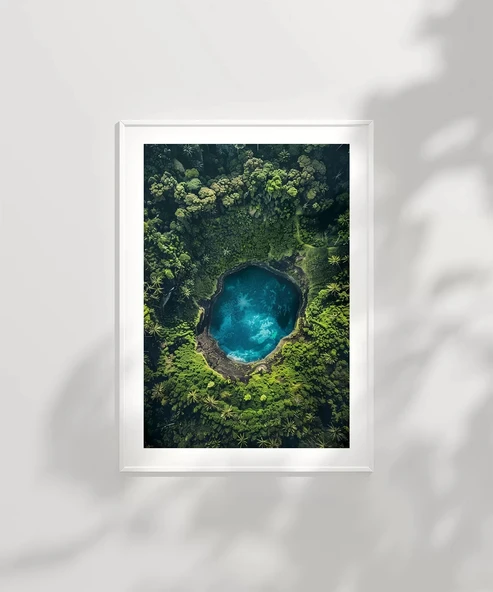 Çerçevesiz Poster Yeşil Cennet - Resim 2