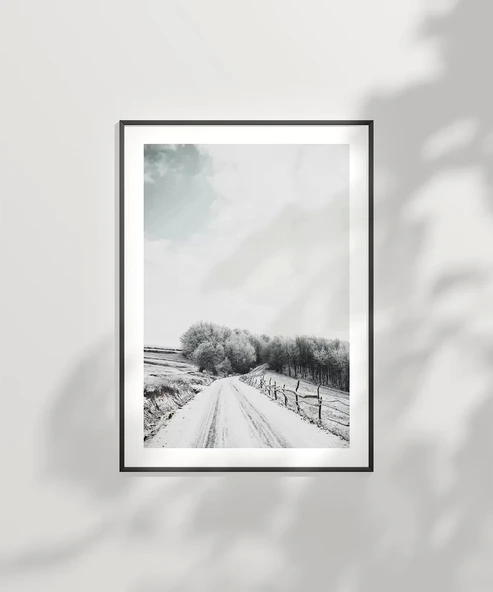Çerçevesiz Poster Karlar Altında - Resim 6