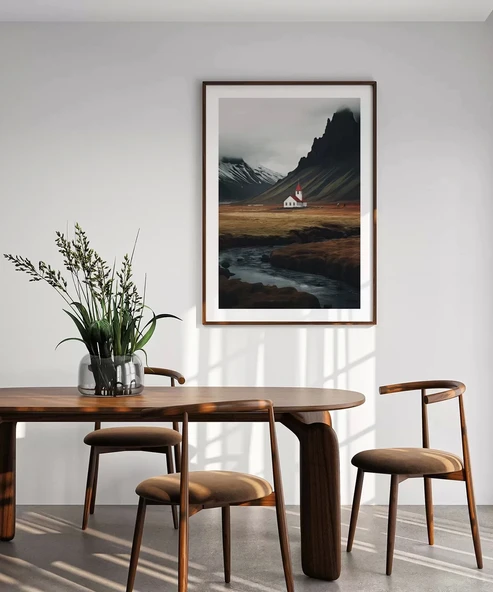 Çerçevesiz Poster Doğanın Kucağında Dua - Resim 4