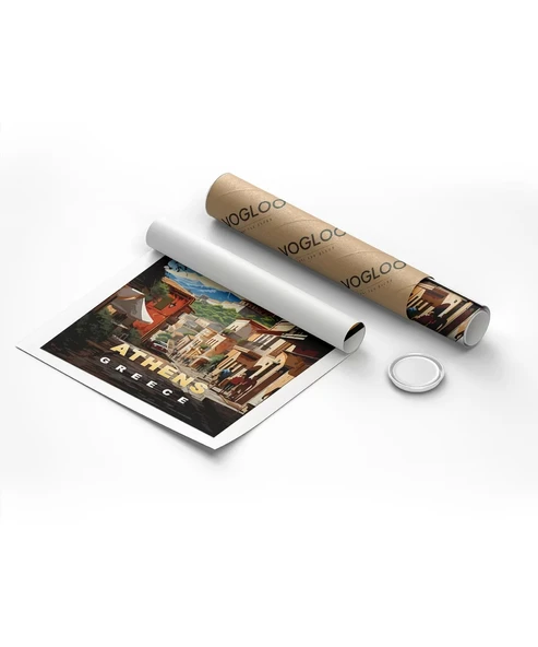 Çerçevesiz Poster Tarih ve Modern Yaşam - Resim 8