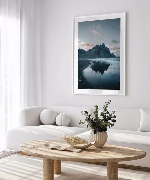 Çerçevesiz Poster Yansıyan Zirveler - Resim 4