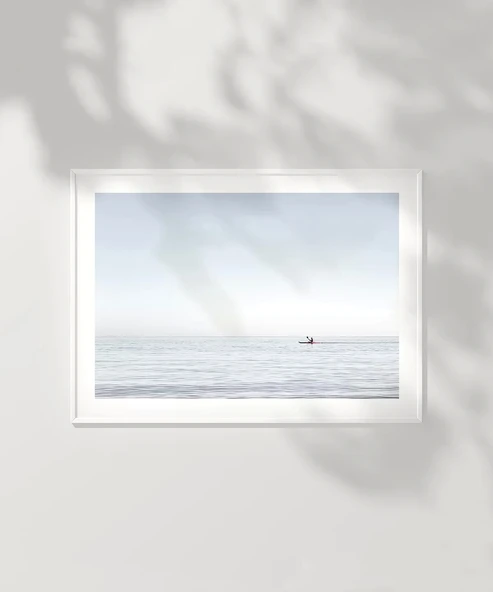 Çerçevesiz Poster Denizde Tek Başına - Resim 2