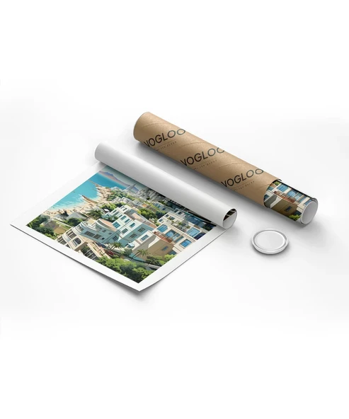 Çerçevesiz Poster Algiers Coastal Serenity - Resim 8