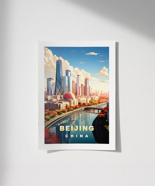 Çerçevesiz Poster Modern Çin’in Yüzü ürün görseli