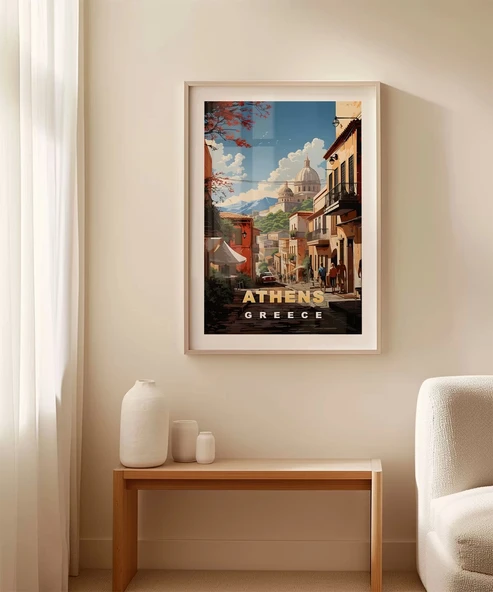 Çerçevesiz Poster Tarih ve Modern Yaşam - Resim 3