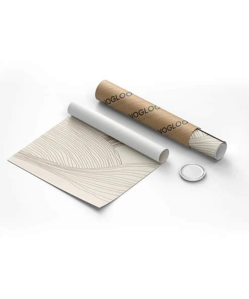 Çerçevesiz Poster Minimalist Organik Formlar 3'lü - Resim 8