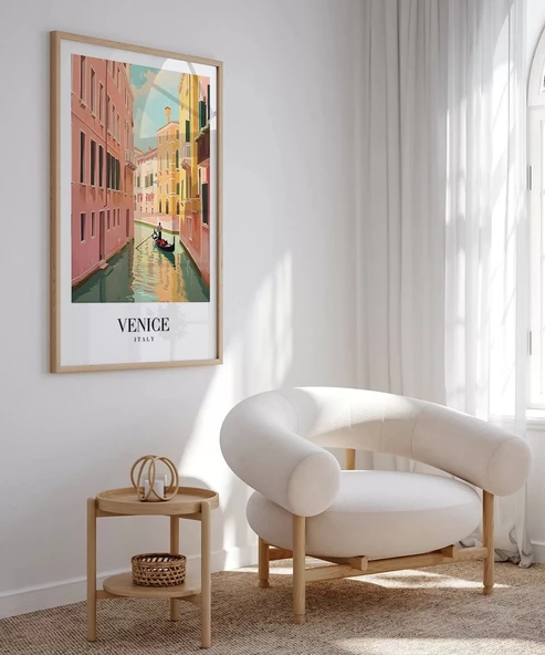 Çerçevesiz Poster Gondollar Şehri - Resim 4