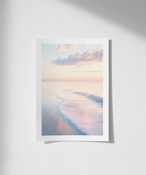 Çerçevesiz Poster Sonsuzluğa Akan Deniz ürün görseli