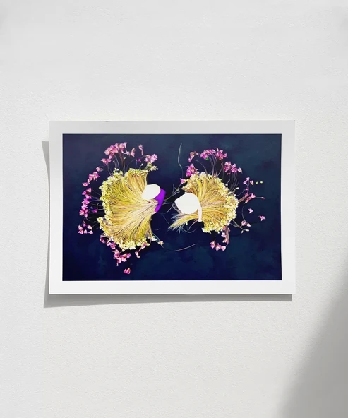 Çerçevesiz Poster Yaprak Yansımaları ürün görseli