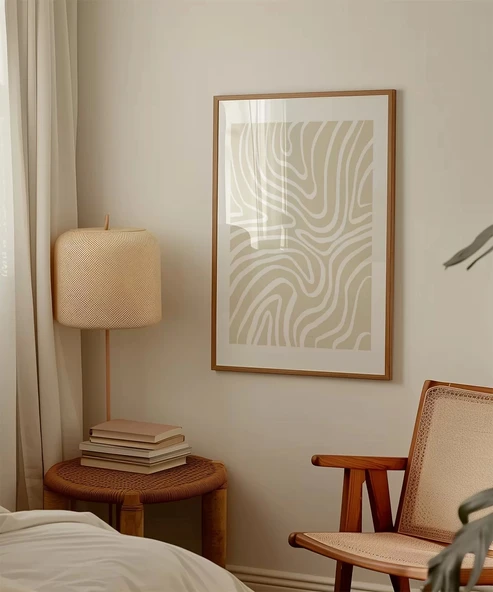 Çerçevesiz Poster Organik Formlar - Resim 3