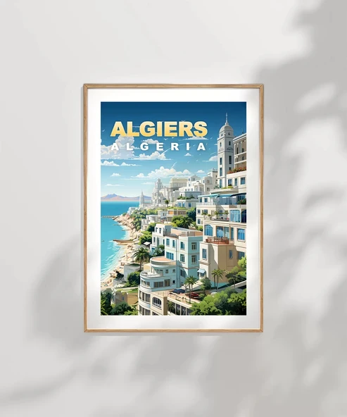 Çerçevesiz Poster Algiers Coastal Serenity - Resim 7