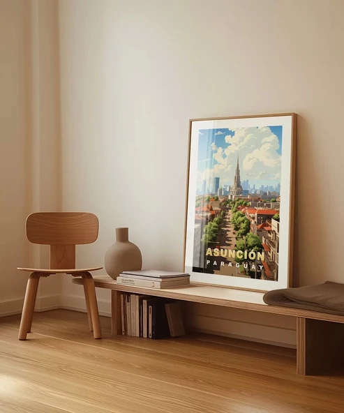 Çerçevesiz Poster Asunción’dan Görkemli Bir Manzara - Resim 3