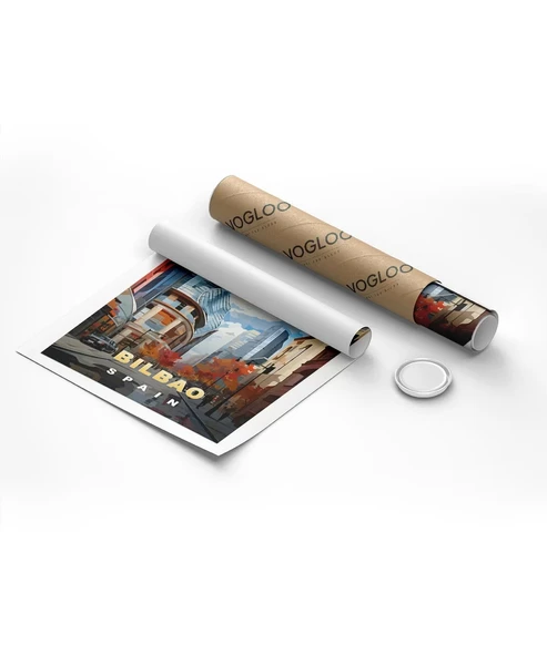 Çerçevesiz Poster Modern Sanatın Şehri Bilbao - Resim 8