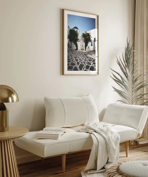 Çerçevesiz Poster Geleneksel Akdeniz Mimarisi - Resim 3