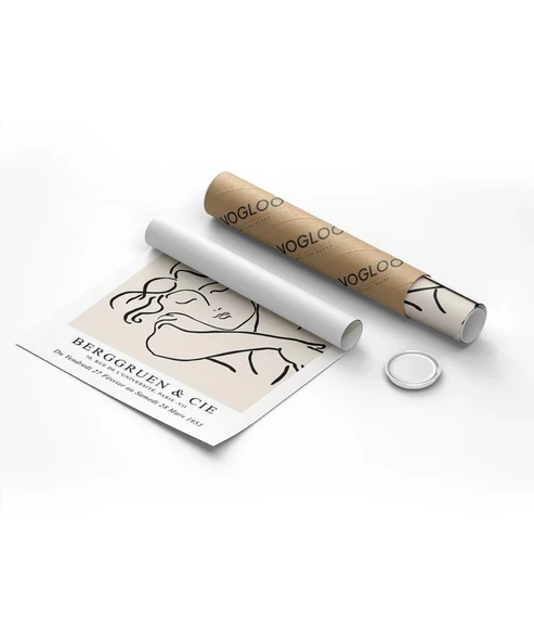 Çerçevesiz Poster Berggruen & Cie Paris Sergi - Resim 8