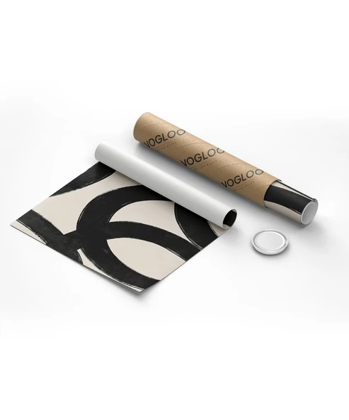 Çerçevesiz Poster Kesişen Çizgiler Soyut 2'li - Resim 8